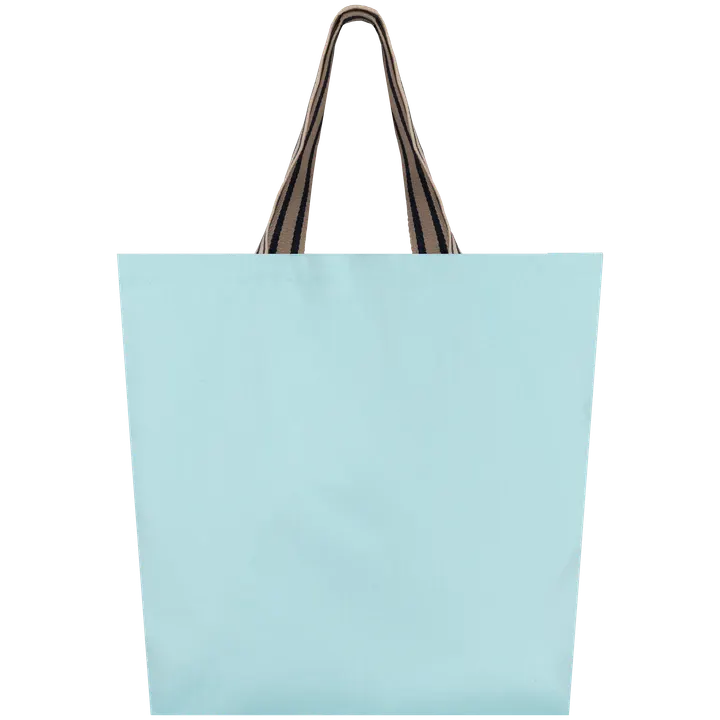 Grand sac shopping écoresponsable Topaz Blue / Desert Sand / Horizon Blue Stripes