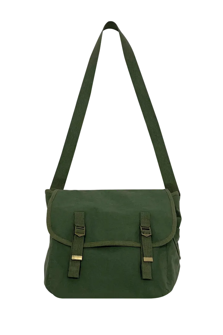 Umweltfreundliche ausgewaschene Umhängetasche Washed Organic Khaki