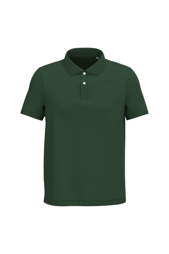 Polo écoresponsable maille piquée homme Forest Green
