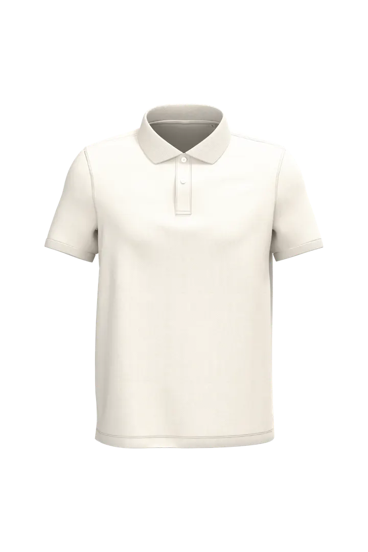 Polo écoresponsable maille piquée homme Ivory