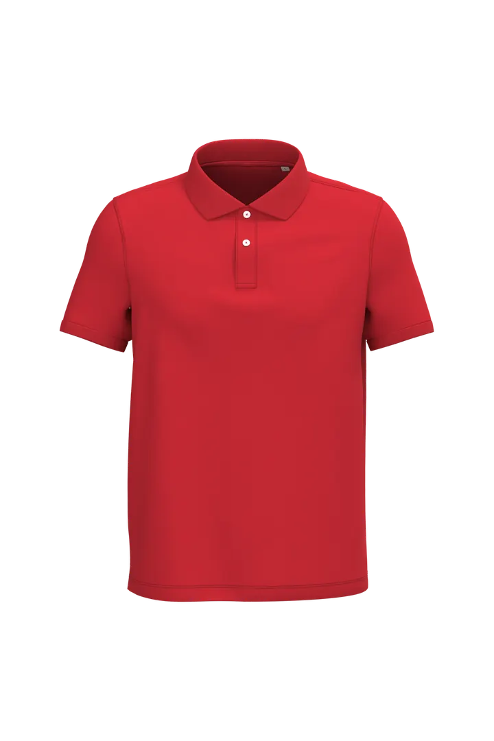 Polo écoresponsable maille piquée homme Poppy Red