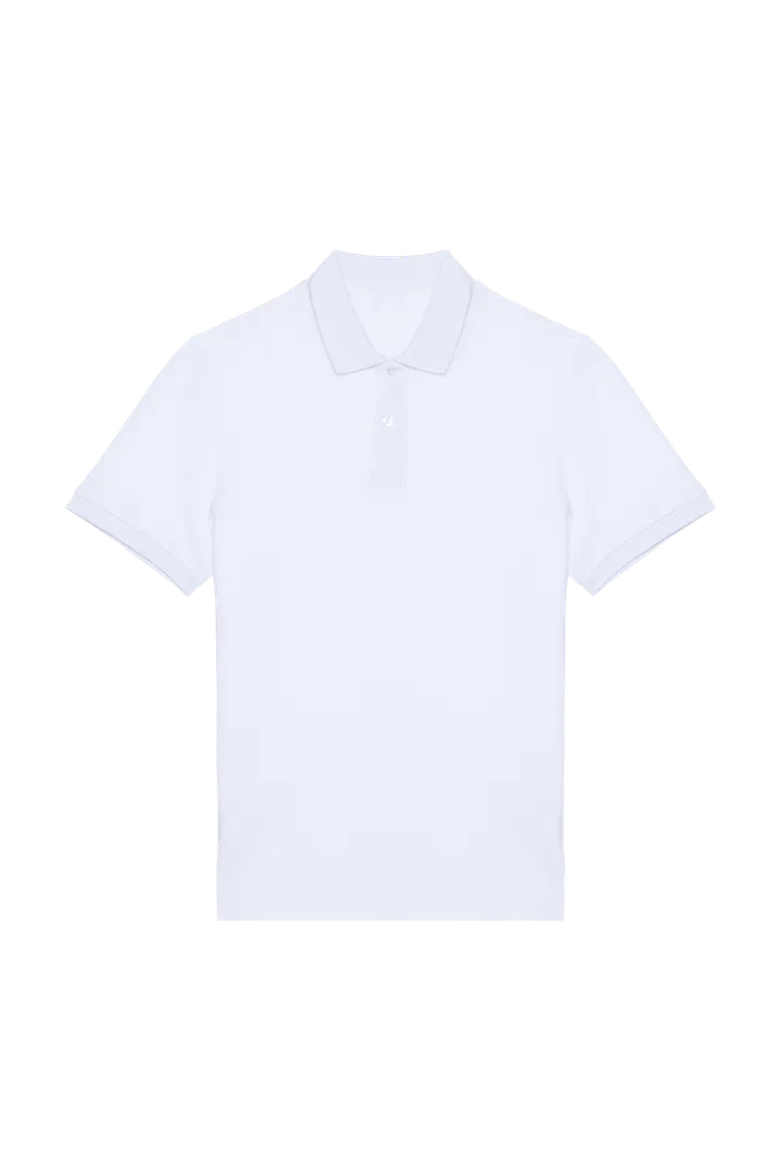 Polo écoresponsable maille piquée homme White
