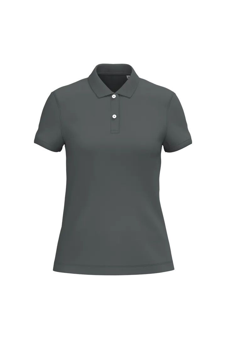 Polo écoresponsable maille piquée femme Iron Grey