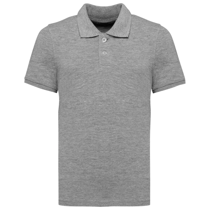 Polo écoresponsable maille piquée enfant Moon Grey Heather