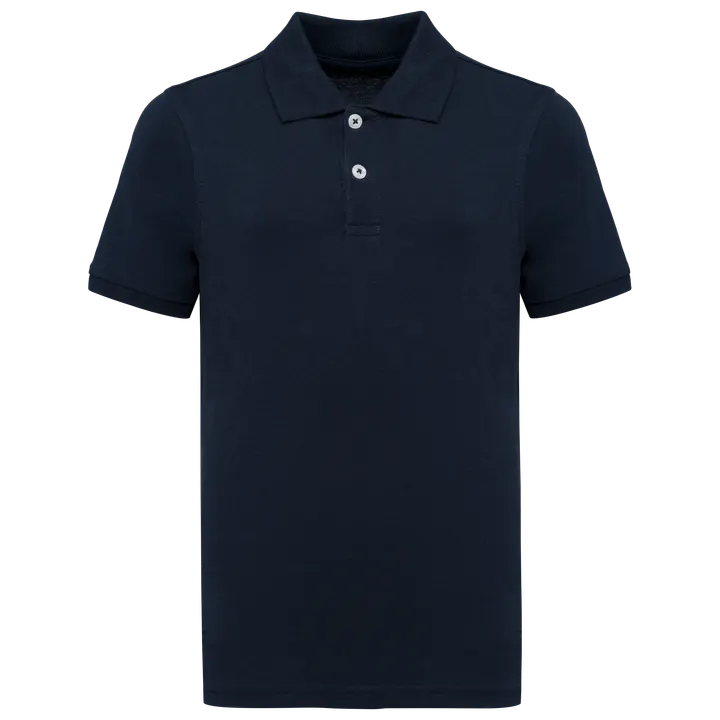 Polo écoresponsable maille piquée enfant Navy Blue