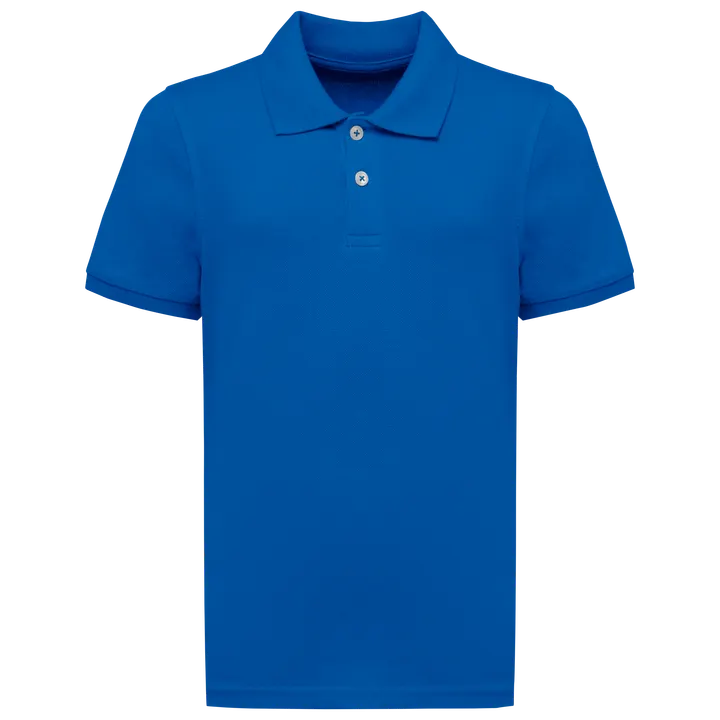 Polo écoresponsable maille piquée enfant Sea Blue