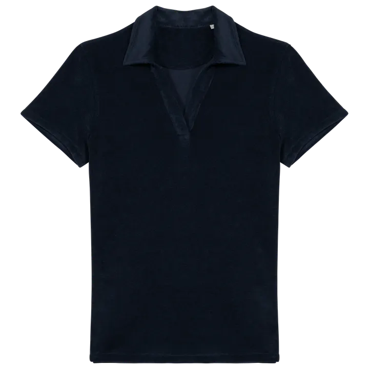Polo écoresponsable en éponge femme Navy Blue