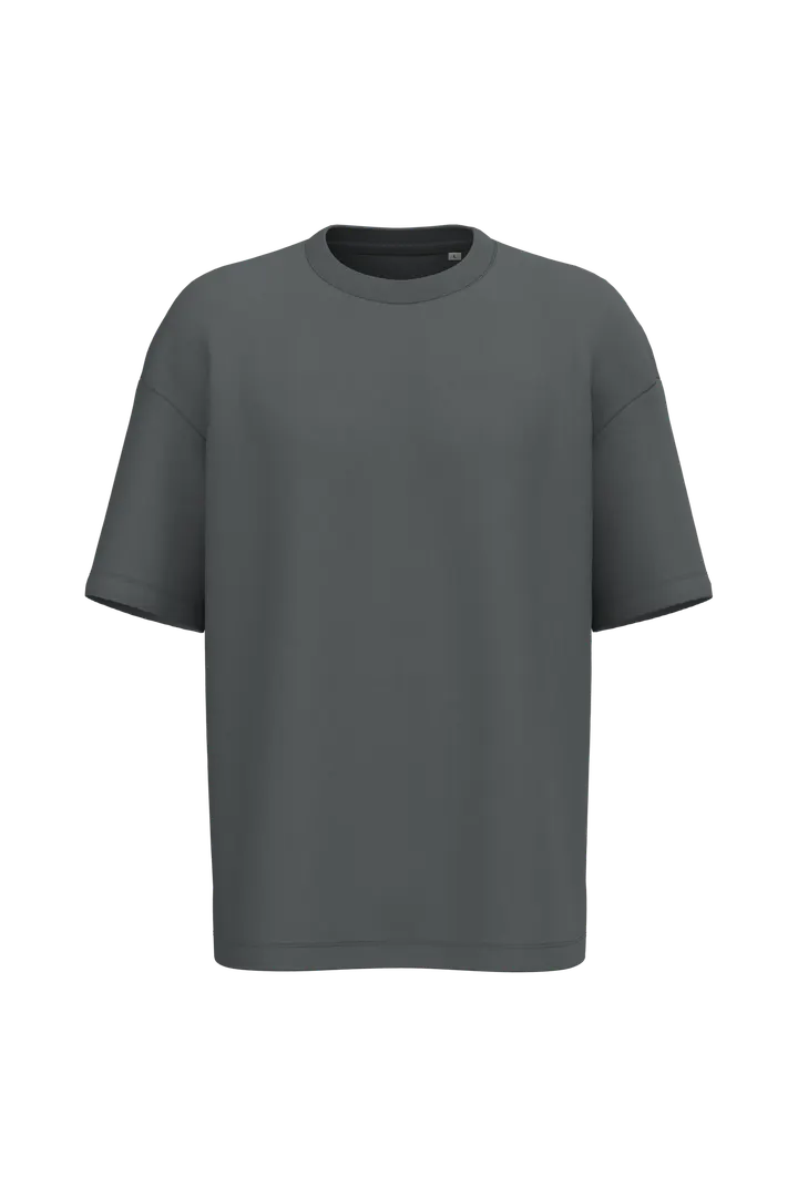 T-shirt écoresponsable oversize French Terry unisexe Iron Grey