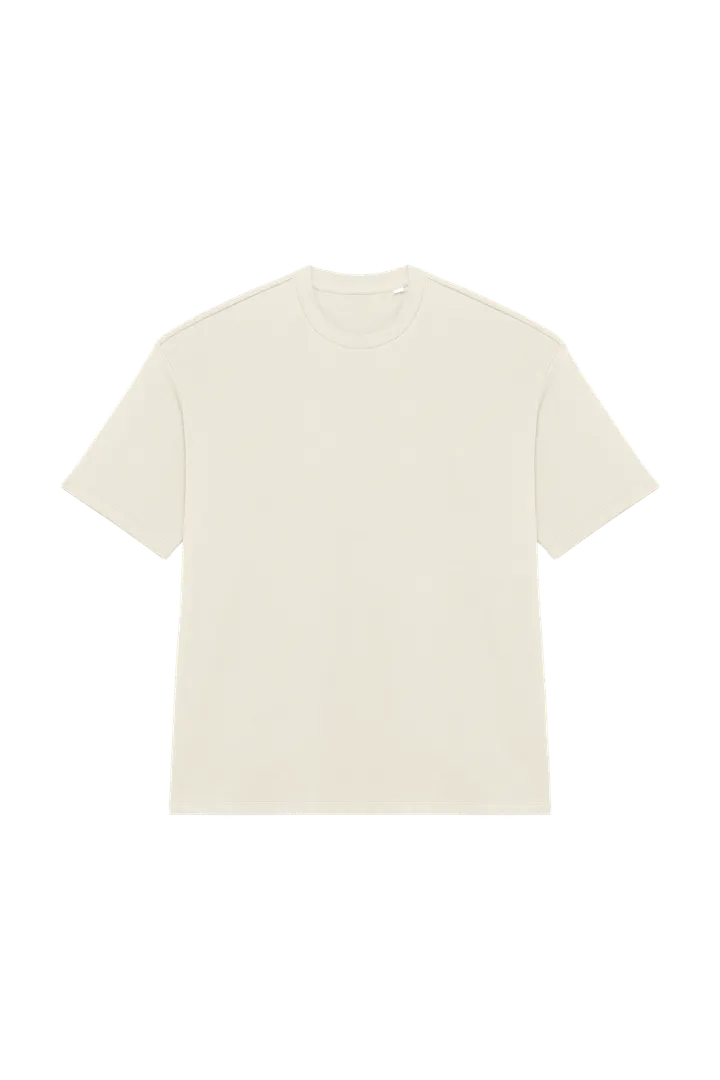 T-shirt écoresponsable oversize French Terry unisexe Ivory