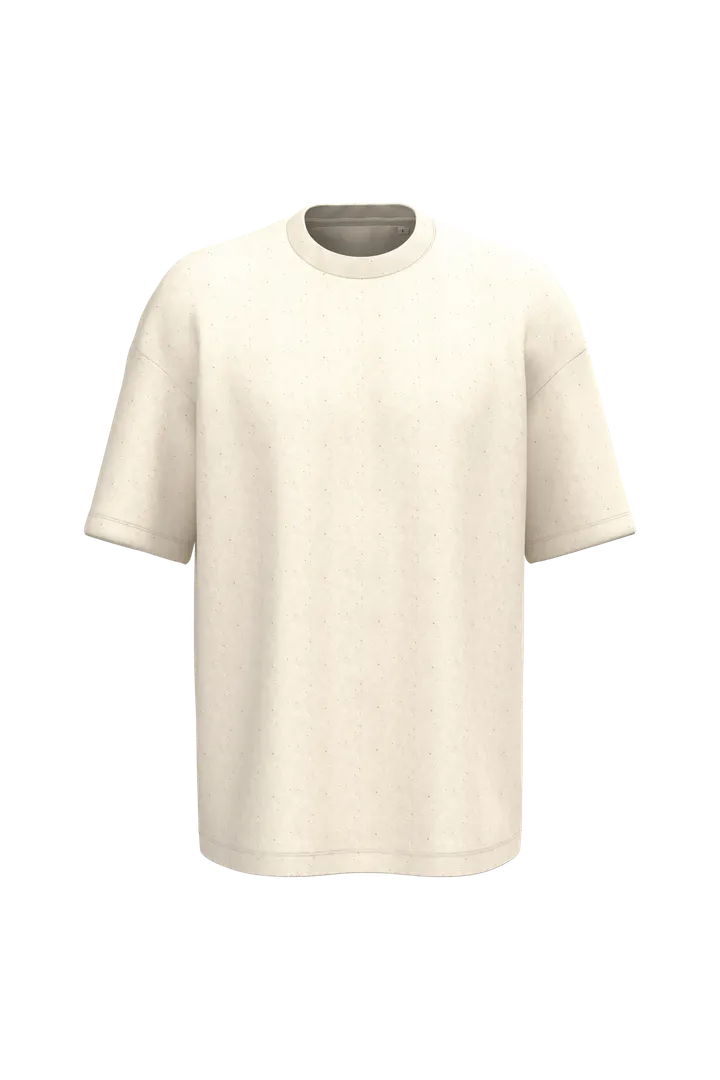 T-shirt écoresponsable oversize French Terry unisexe Raw Natural