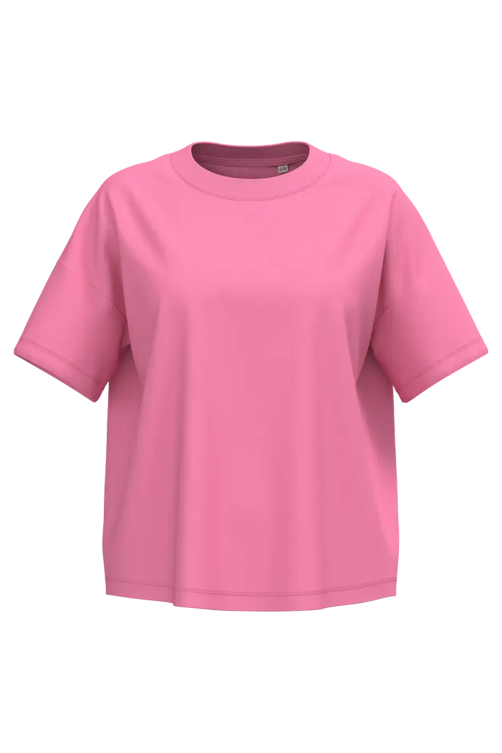 Umweltfreundliches Oversize Damen-T-Shirt Candy Rose