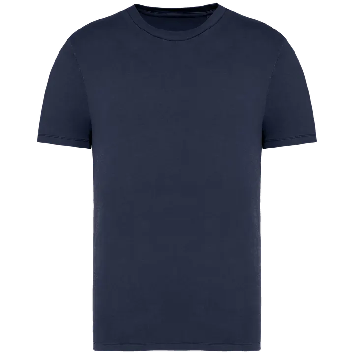 T-shirt écoresponsable délavé unisexe Washed Navy Blue