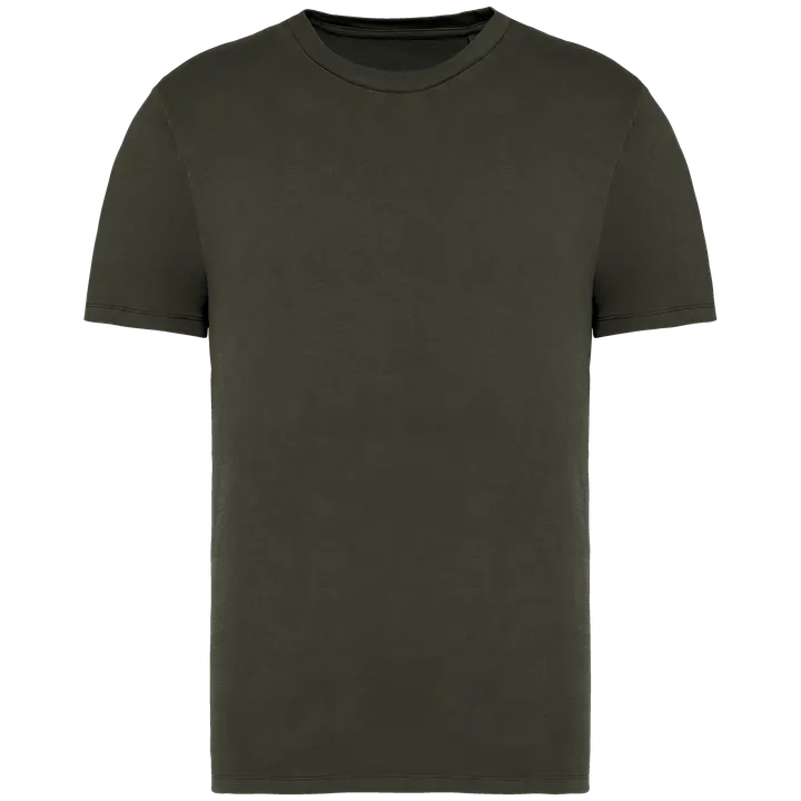 T-shirt écoresponsable délavé unisexe Washed Organic Khaki