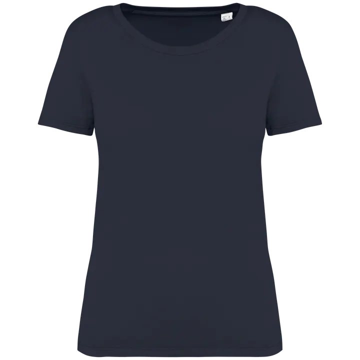 T-shirt écoresponsable délavé femme Washed Coal Grey