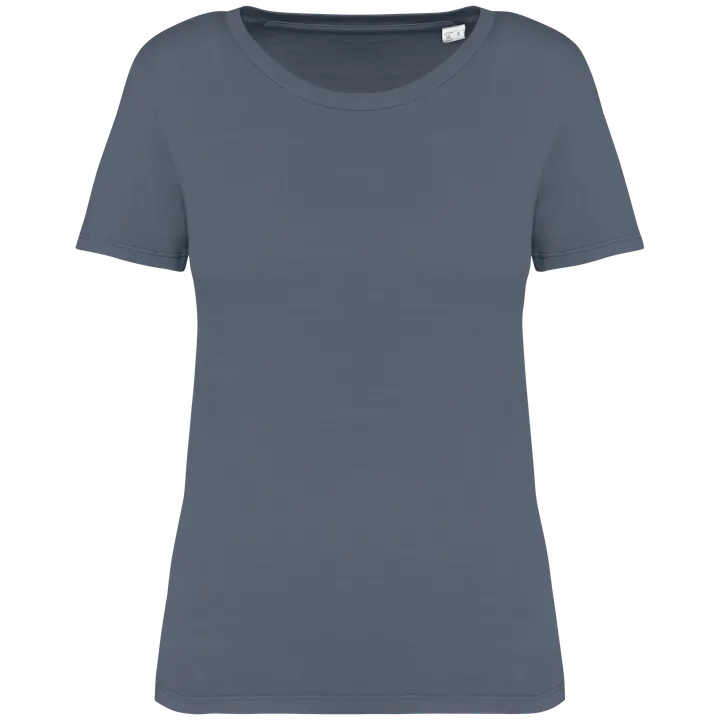 T-shirt écoresponsable délavé femme Washed Mineral Grey