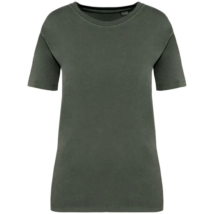 Ausgewaschenes Damen-T-Shirt Washed Organic Khaki