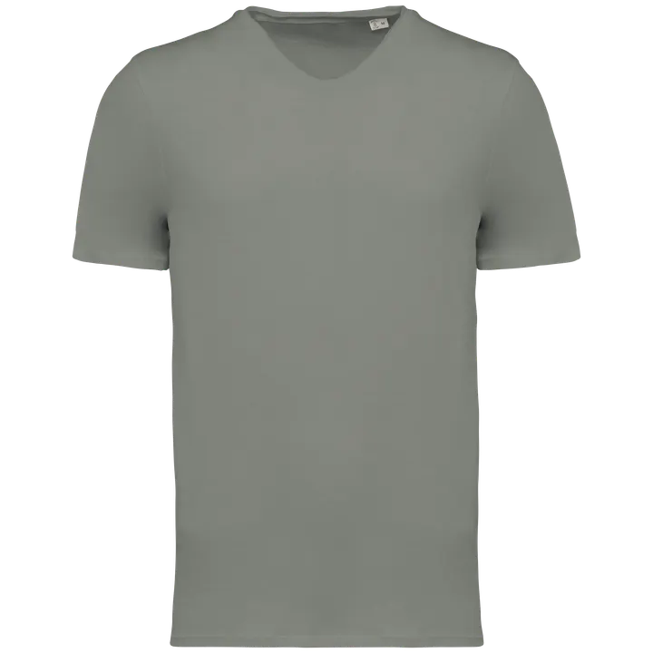 Umweltfreundliches unversäumtes Herren Slub-T-Shirt Almond Green