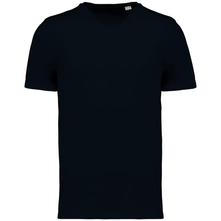 Umweltfreundliches unversäumtes Herren Slub-T-Shirt Black