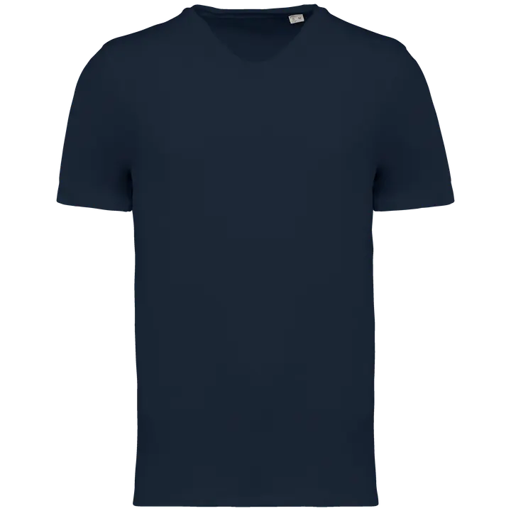 Umweltfreundliches unversäumtes Herren Slub-T-Shirt Navy Blue