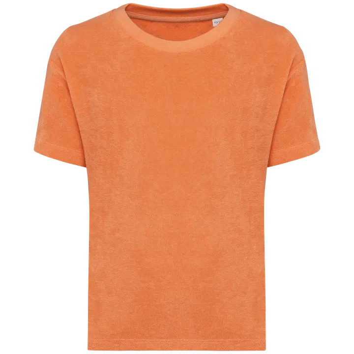 T-shirt écoresponsable en éponge fille Apricot