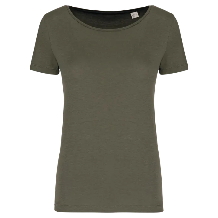 T-shirt écoresponsable en modal femme Organic Khaki