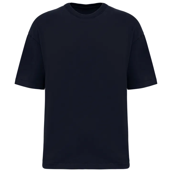 Ausgewaschenes umweltfreundliches Oversize Herren T-Shirt Washed Navy Blue