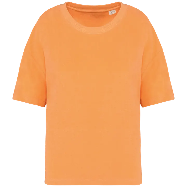 T-shirt écoresponsable en éponge femme Apricot