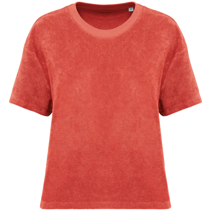 T-shirt écoresponsable en éponge femme Paprika