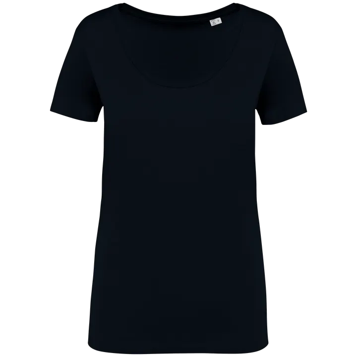 Umweltfreundliches Damen-Slub-T-Shirt Black