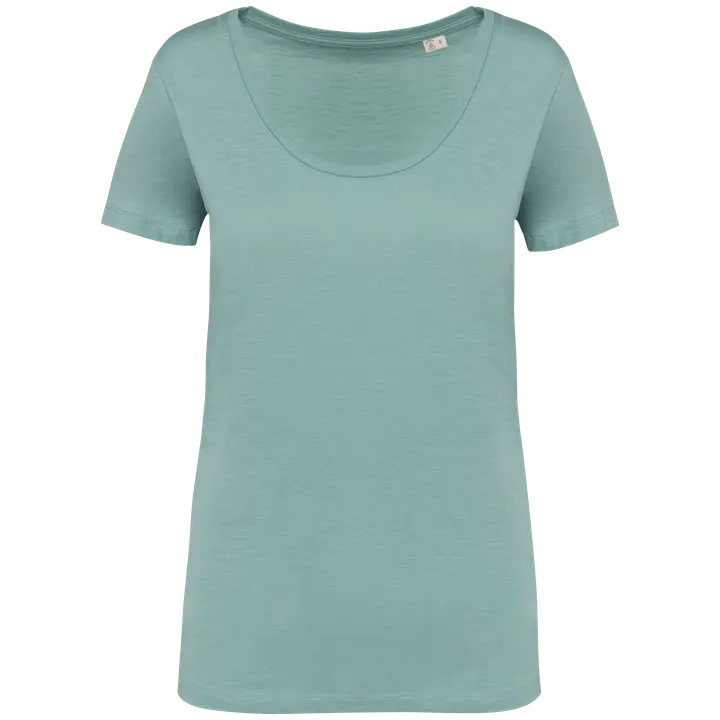 Umweltfreundliches Damen-Slub-T-Shirt Jade Green