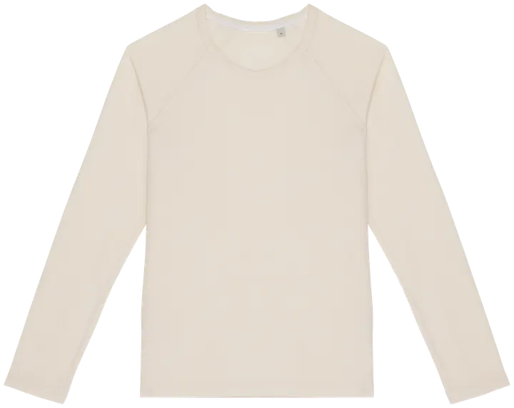 T-shirt écoresponsable raglan manches longues femme Washed Ivory