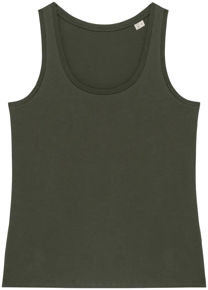 Umweltfreundliches Achselhemd für Damen Organic Khaki