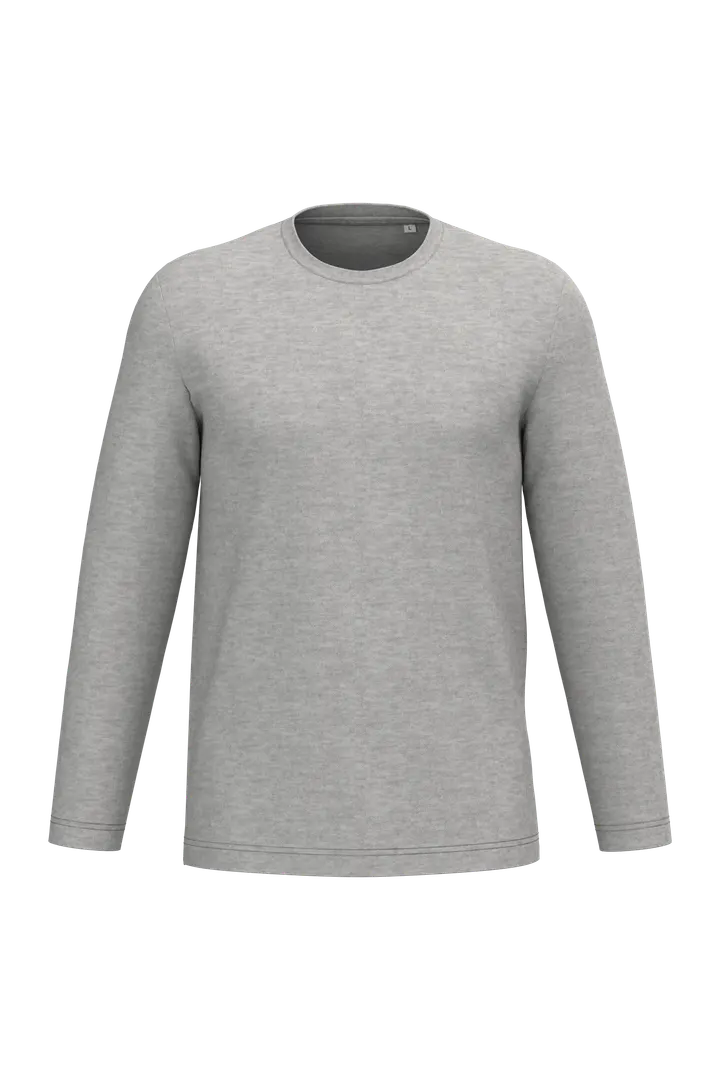 Umweltfreundliches Unisex-T-Shirt mit langen Ärmeln Moon Grey Heather