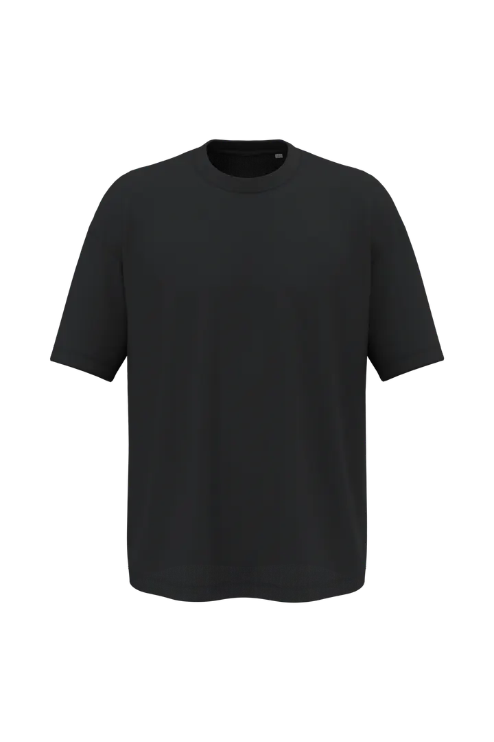 Umweltfreundliches Oversize Herren-T-Shirt Black