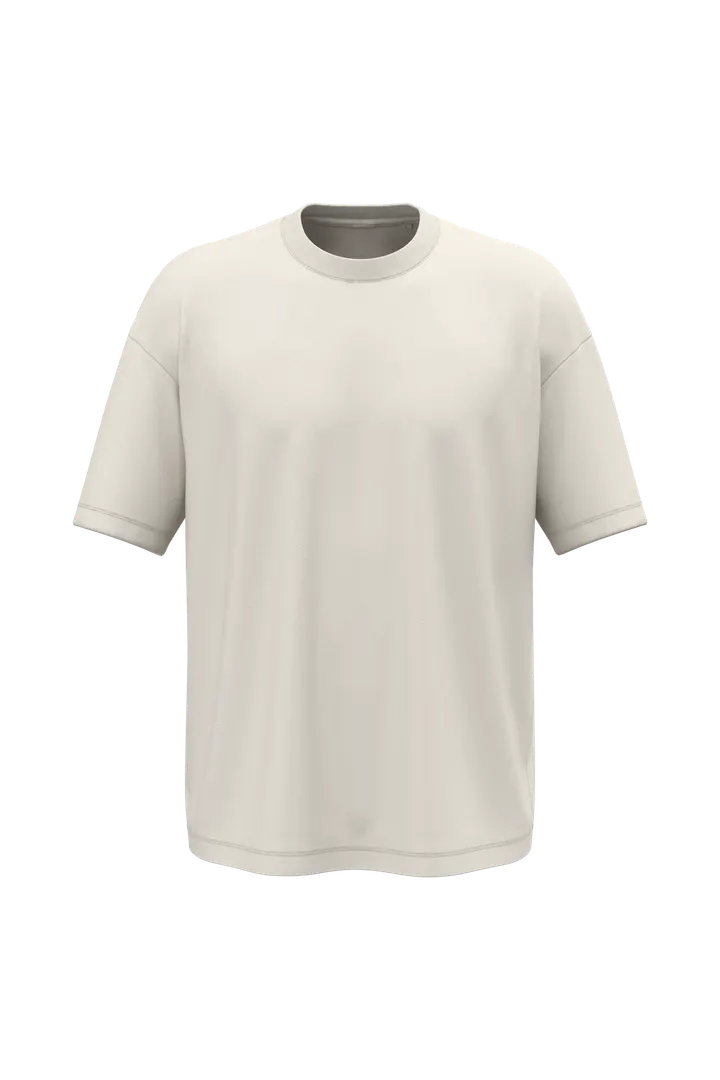 Umweltfreundliches Oversize Herren-T-Shirt Ivory