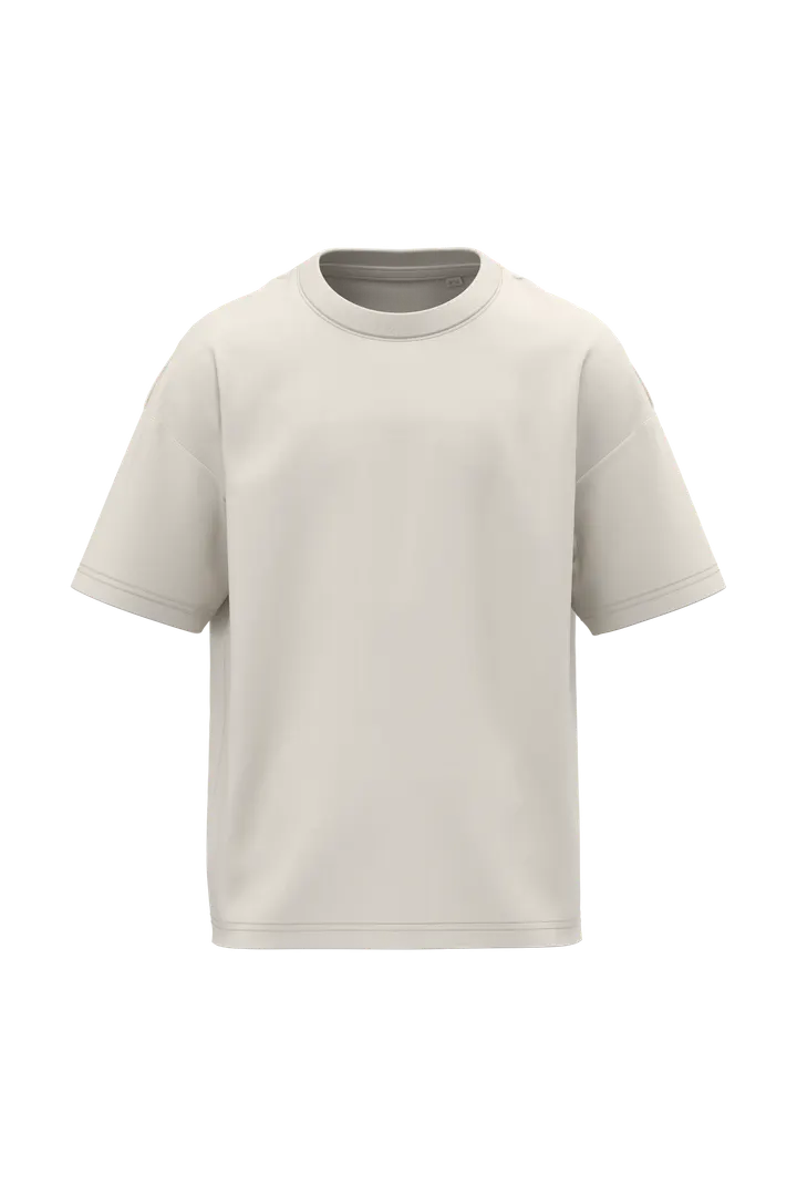 T-shirt écoresponsable oversize enfant Ivory