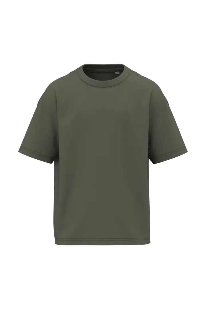 T-shirt écoresponsable oversize enfant Organic Khaki