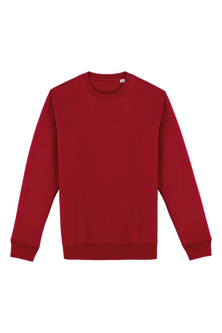 Umweltfreundliches Unisex-Sweatshirt mit Rundhalsausschnitt Hibiscus Red
