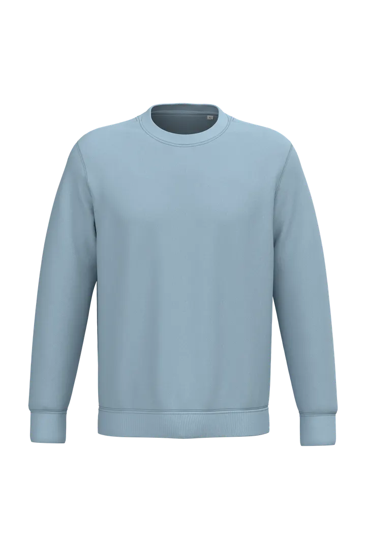 Umweltfreundliches Unisex-Sweatshirt mit Rundhalsausschnitt Aquamarine
