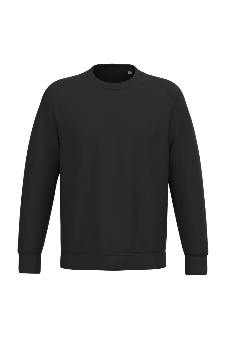 Umweltfreundliches Unisex-Sweatshirt mit Rundhalsausschnitt Black