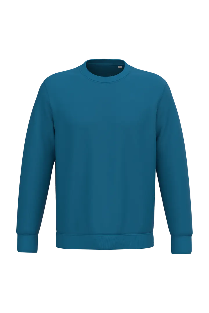 Umweltfreundliches Unisex-Sweatshirt mit Rundhalsausschnitt Blue Sapphire