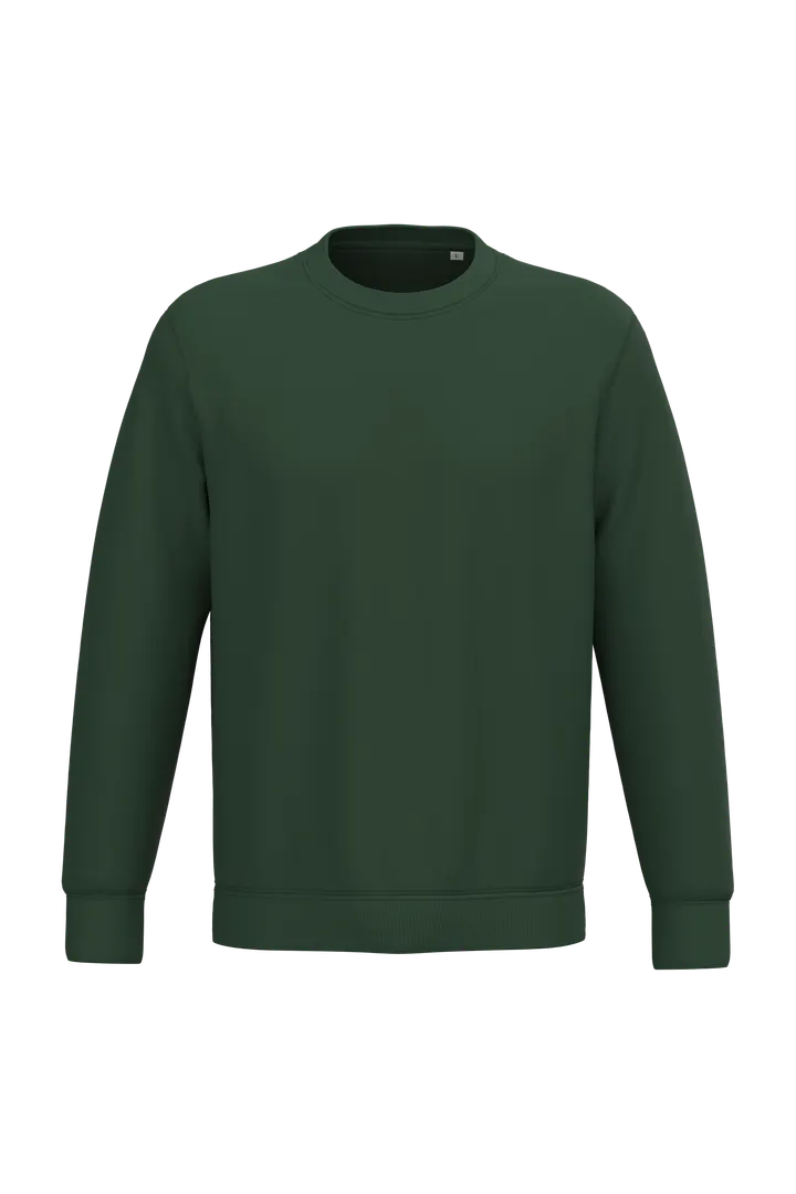 Umweltfreundliches Unisex-Sweatshirt mit Rundhalsausschnitt Forest Green
