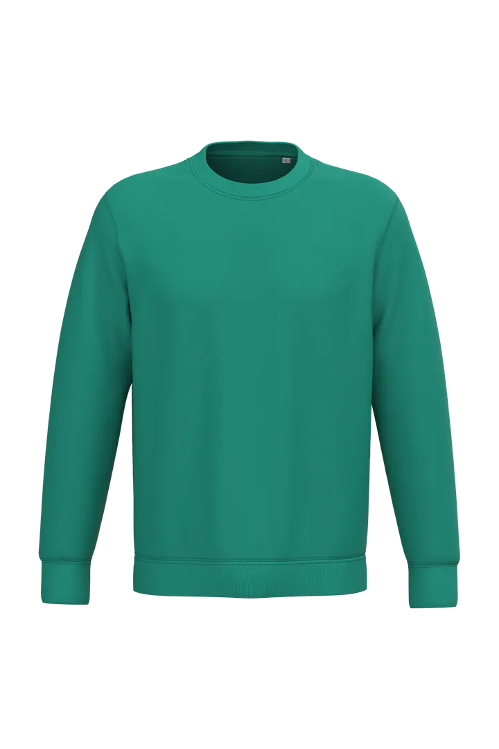 Umweltfreundliches Unisex-Sweatshirt mit Rundhalsausschnitt Gemstone Green