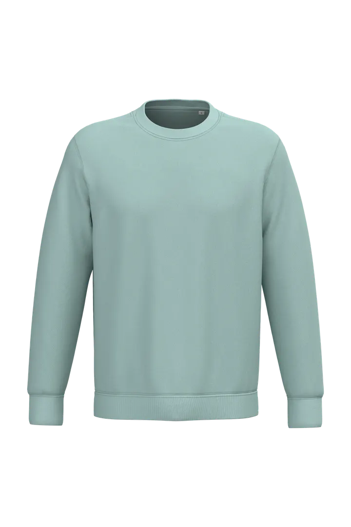 Umweltfreundliches Unisex-Sweatshirt mit Rundhalsausschnitt Jade Green