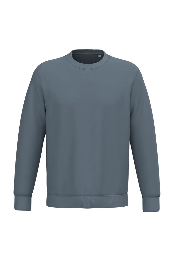 Umweltfreundliches Unisex-Sweatshirt mit Rundhalsausschnitt Mineral Grey