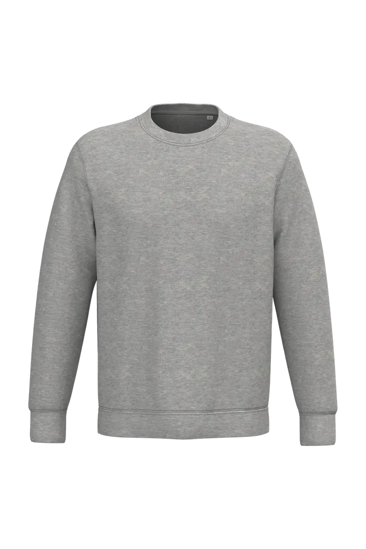Umweltfreundliches Unisex-Sweatshirt mit Rundhalsausschnitt Moon Grey Heather