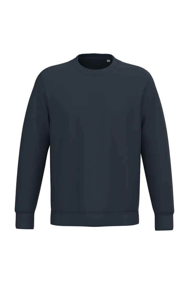 Umweltfreundliches Unisex-Sweatshirt mit Rundhalsausschnitt Navy Blue
