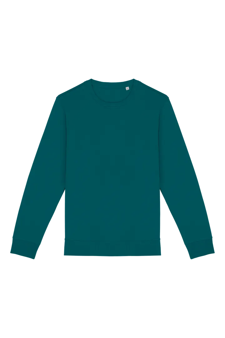 Umweltfreundliches Unisex-Sweatshirt mit Rundhalsausschnitt Peacock Green