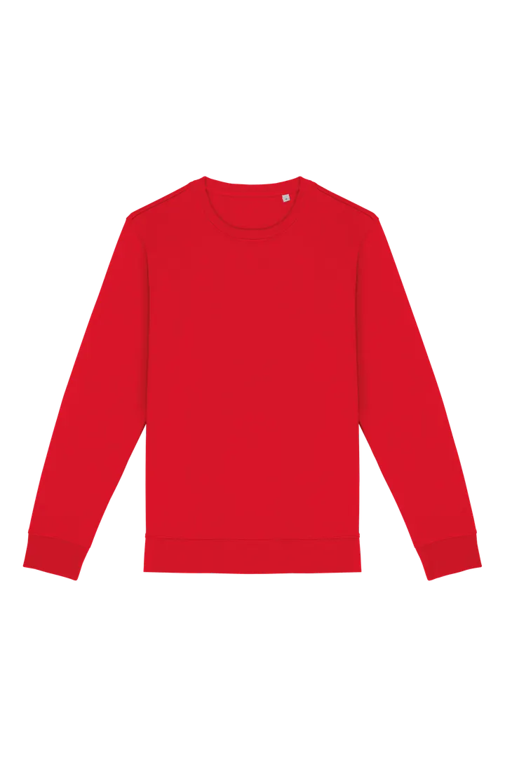 Umweltfreundliches Unisex-Sweatshirt mit Rundhalsausschnitt Poppy Red