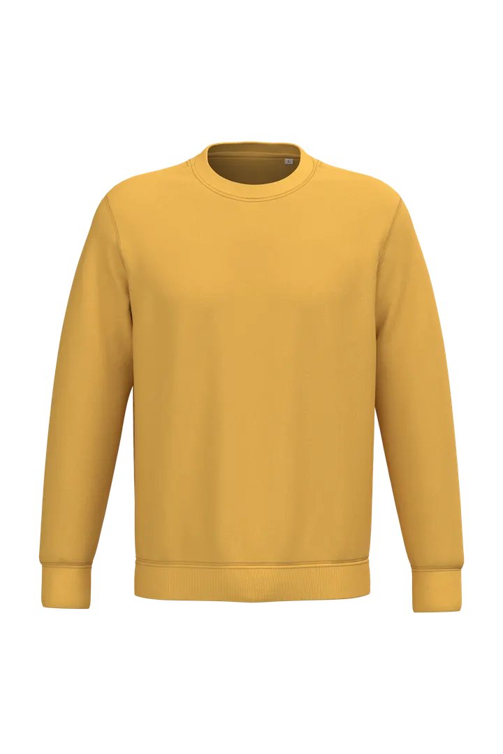 Umweltfreundliches Unisex-Sweatshirt mit Rundhalsausschnitt Sun Yellow